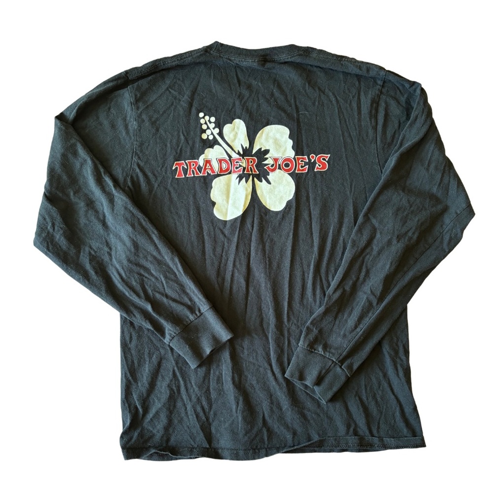 Black Long Sleeve Trader Joe’s T Shirt